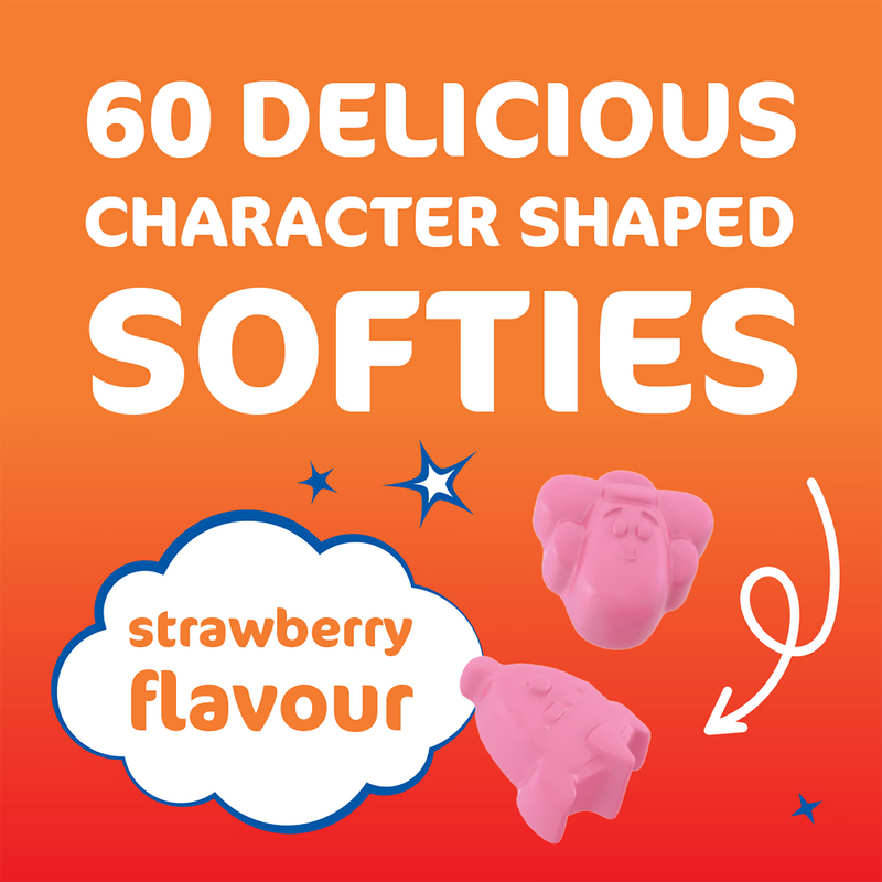 Haliborange Toy Story calcium vitamin D softies 60 strawberry (British brand)
