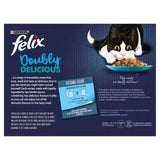 Felix Doubly Delicious Fish Selection in Jelly Wet Cat Food   12 x 100g GOODS M&S   