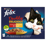 Felix Doubly Delicious Meat Selection in Jelly Wet Cat Food   12 x 100g GOODS M&S   