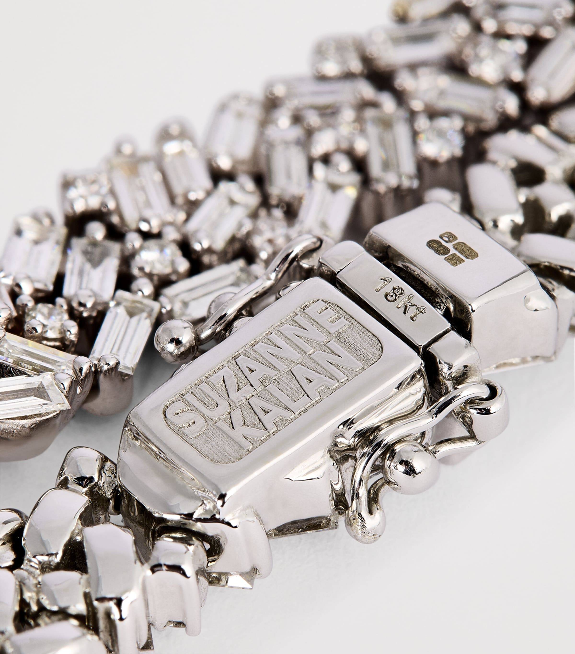 Suzanne Kalan white gold diamond tennis bracelet, UK version