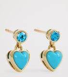 Emily P. Wheeler blue topaz heart earrings (British brand)