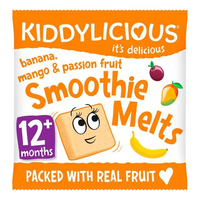 Kiddylicious Banana Mango & Passionfruit Smoothie Melts Baby Snacks   6g GOODS M&S   