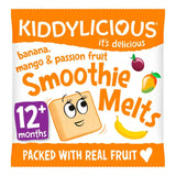 Kiddylicious Banana Mango &amp; Passionfruit Smoothie Melts Baby Snacks   6g