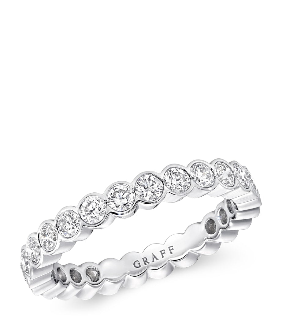 Graff white gold diamond eternity ring (British brand)