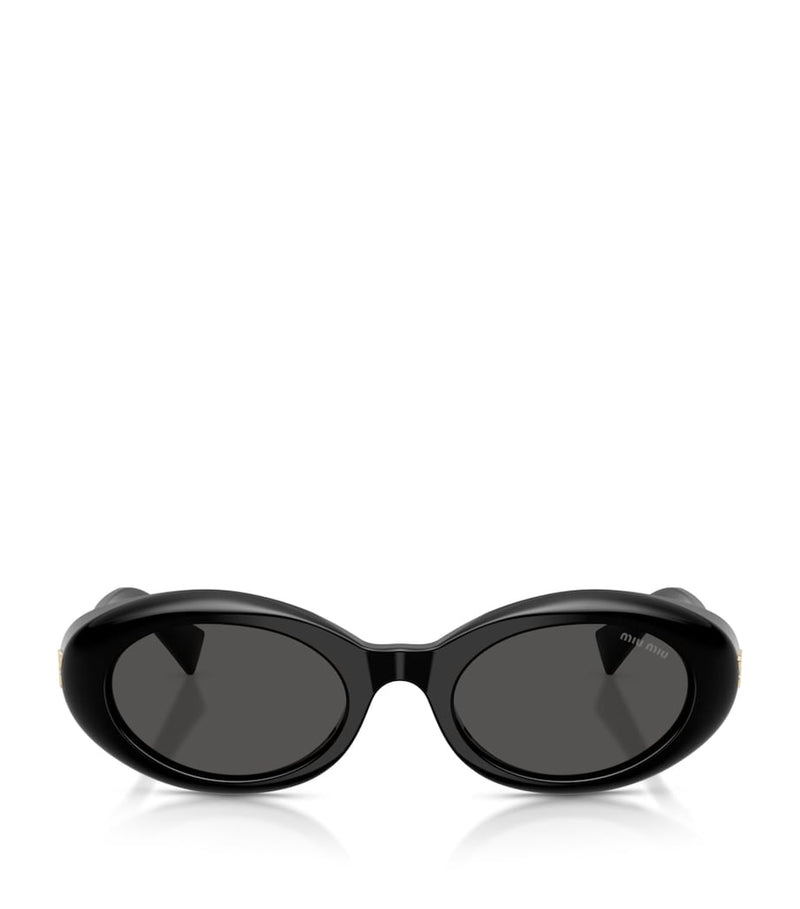 Miu Miu oval wrap-around sunglasses (British brand)