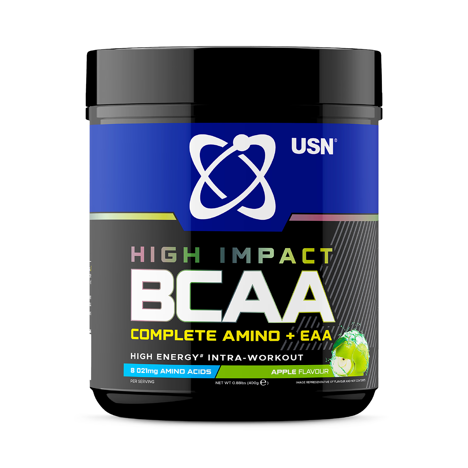 USN BCAA+EAA Apple 400g sports supplement (British brand)