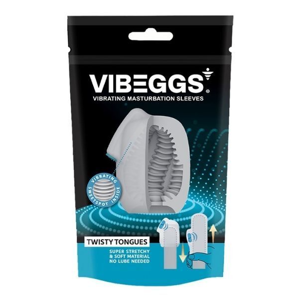 VIBEGGS masturbation sleeve Twisty Tongues, UK version