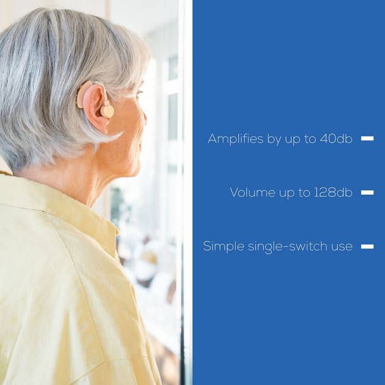 Beurer HA20 hearing amplifier with ear attachments - British product