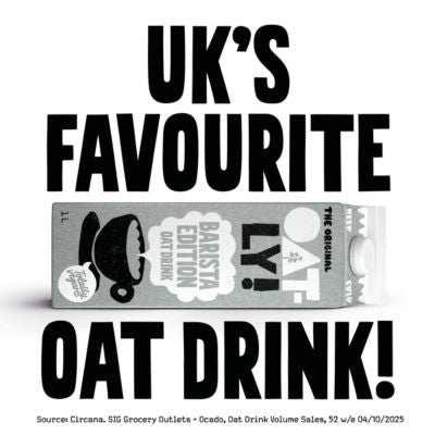 Oatly Barista Edition Original Oat Drink 1L, imported from the UK