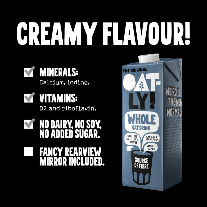 Oatly Original Whole Oat Drink 1L, imported from the UK