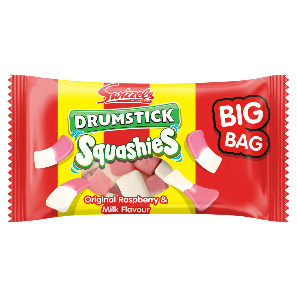 Swizzels Drumstick Squashies Original Raspberry & Milk Flavour Sweets 60g