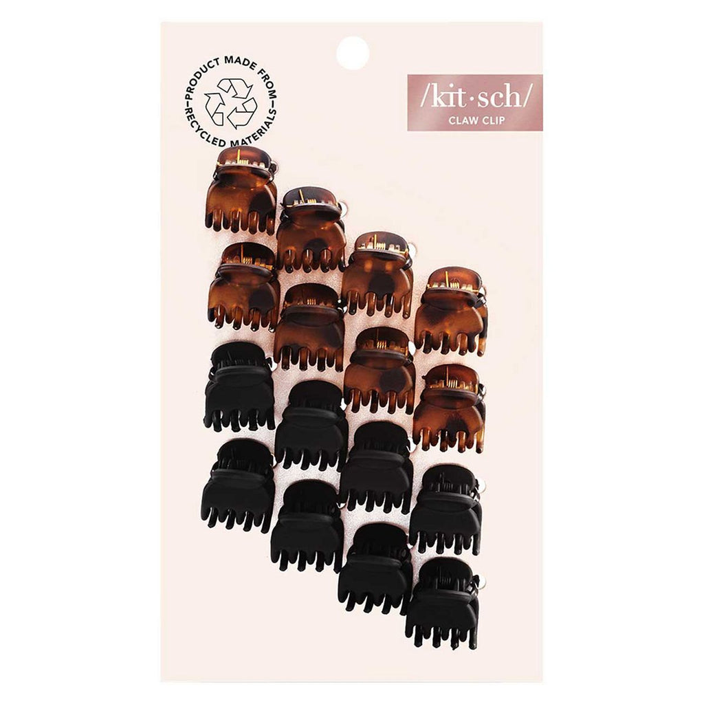 Kitsch Recycled Plastic Mini Classic Claw Clips 16pc