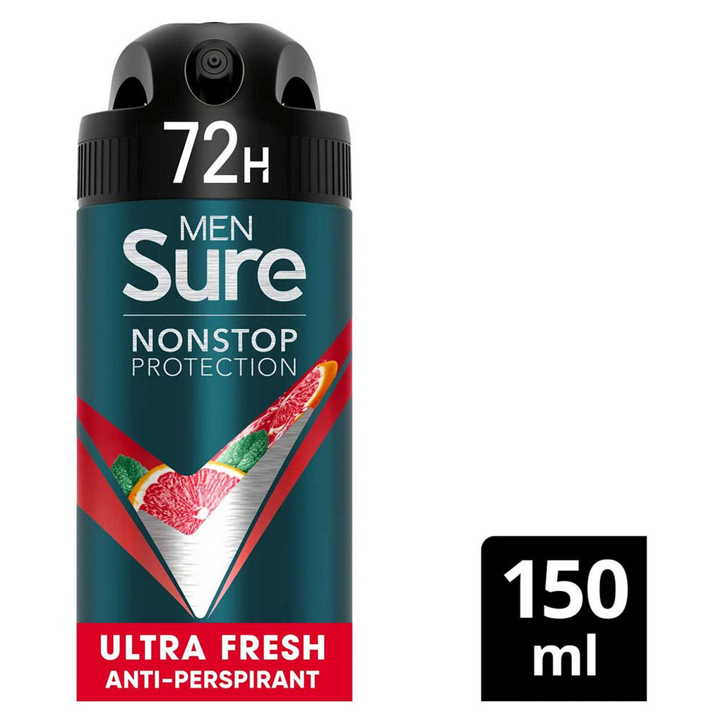 Sure Men Ultra Fresh Nonstop Protection Anti-perspirant Deodorant Aerosol 150 ml