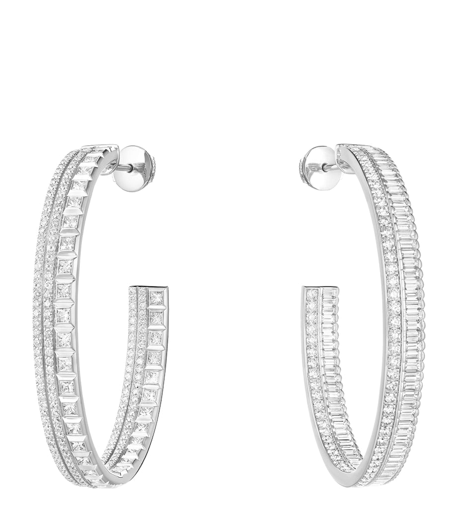 Boucheron Quatre Radiant Edition hoop earrings white gold diamonds (British brand)