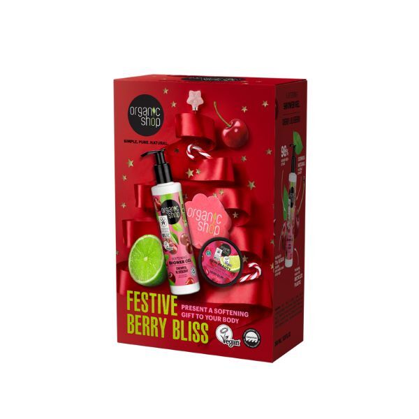 Organic Shop gift set Festive Berry Bliss 280/100ml (British brand)