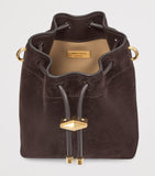 Jimmy Choo Cinch Mini suede handbag with Diamond hardware, imported from the UK