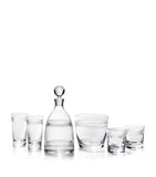 Ralph Lauren Langley crystal ice bucket with etched design, imported from the UK