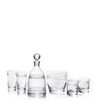 Ralph Lauren Langley crystal ice bucket with etched design, imported from the UK