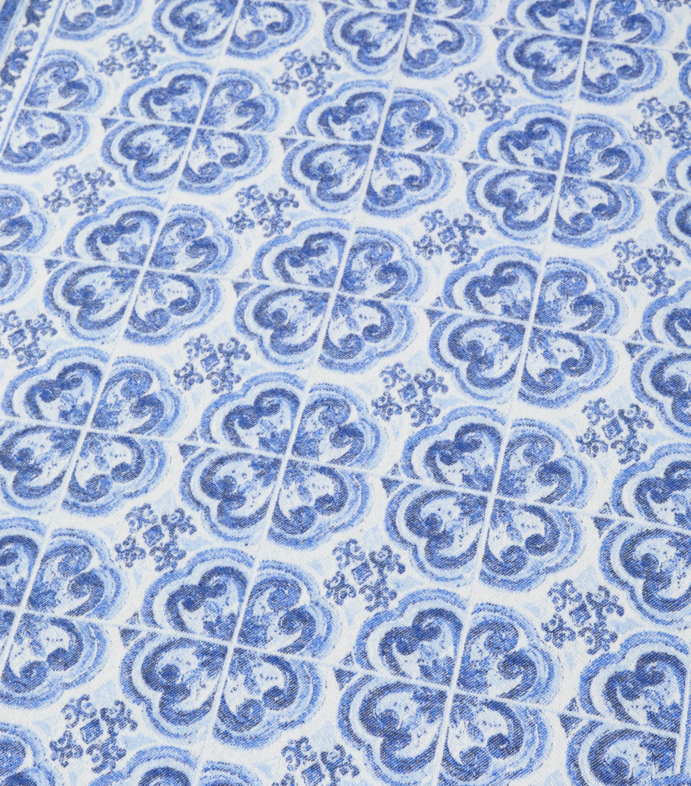 Dolce&Gabbana cashmere throw with Blu Mediterraneo design 140cm x 180cm - British product