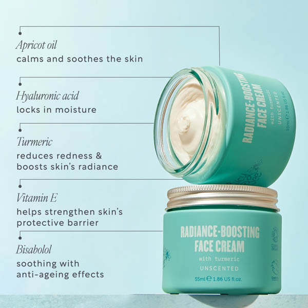 Lucy Bee radiance-boosting sensitive skin face cream 55ml - British product