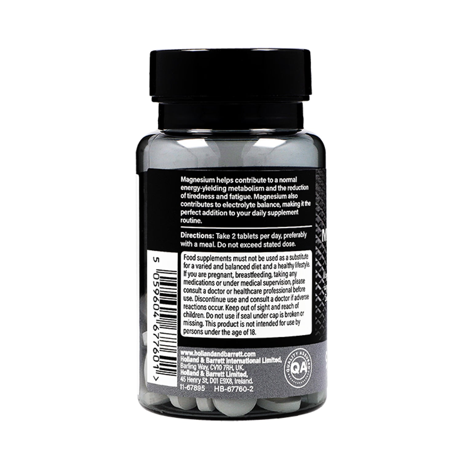 Magnesium and Zinc Tablets 90 count, imported from the UK