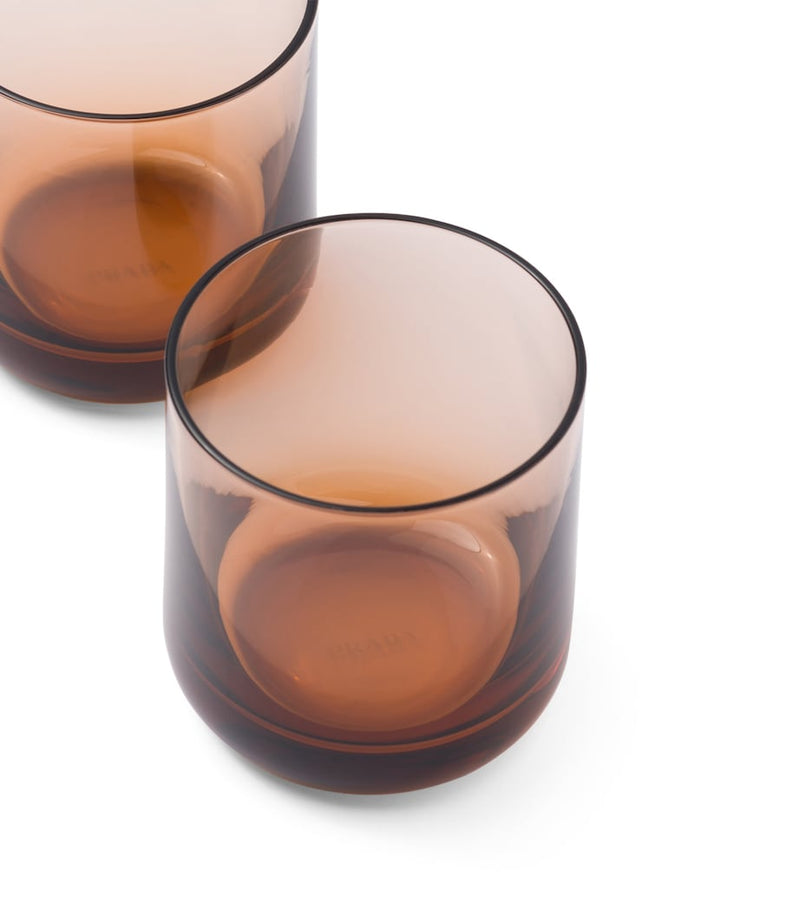 Prada Plinth crystal tumblers, imported from the UK