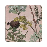 Habitat Winter Floral Corkback Coasters 4pk GOODS Sainsburys   