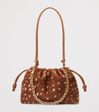 LOEWE medium shearling Flamenco shoulder bag, imported from the UK