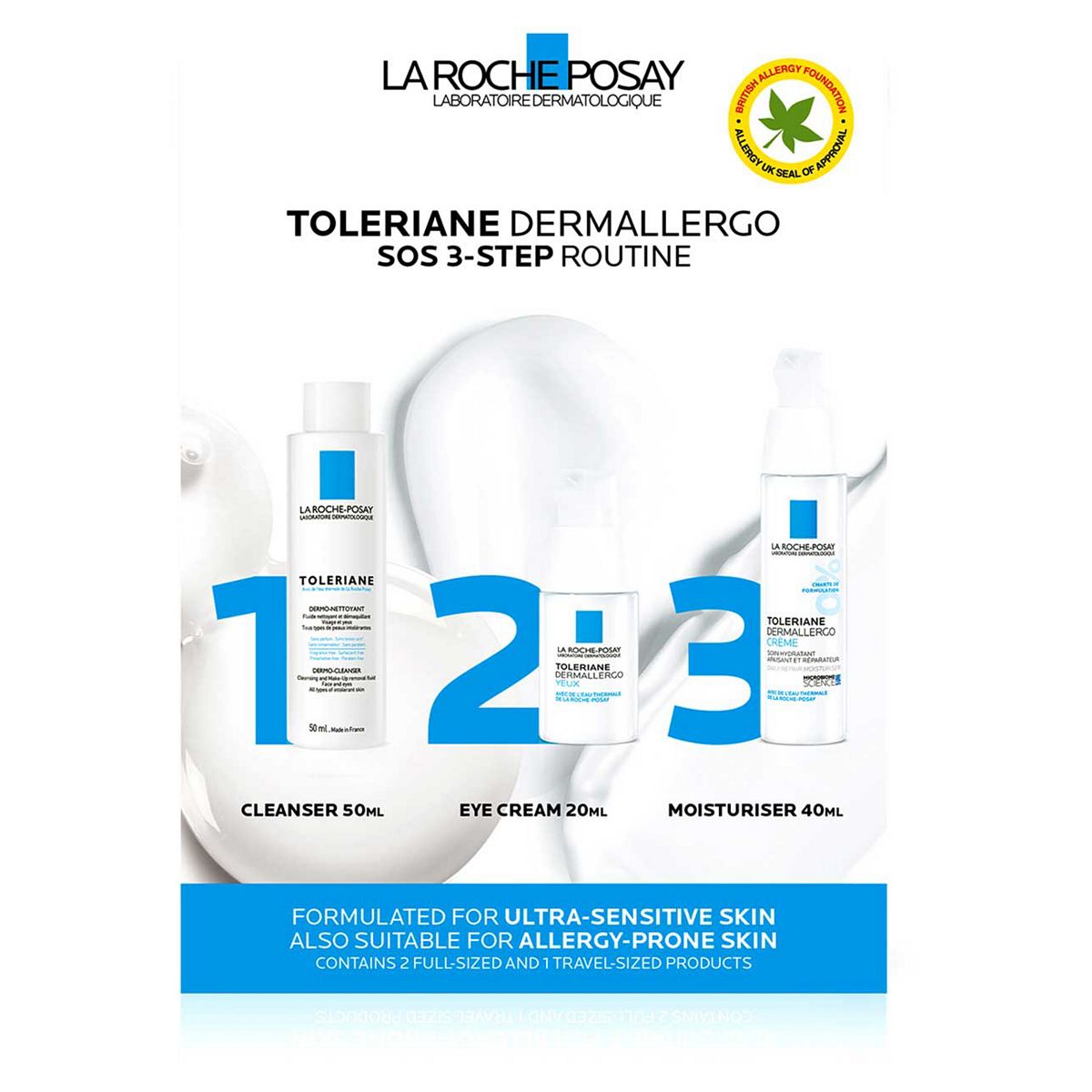 La Roche-Posay Toleriane Dermallergo Sos 3-Step Soothing Kit GOODS Boots   