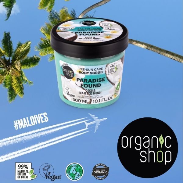 Organic Shop Paradise Found body scrub 300ml (British brand)