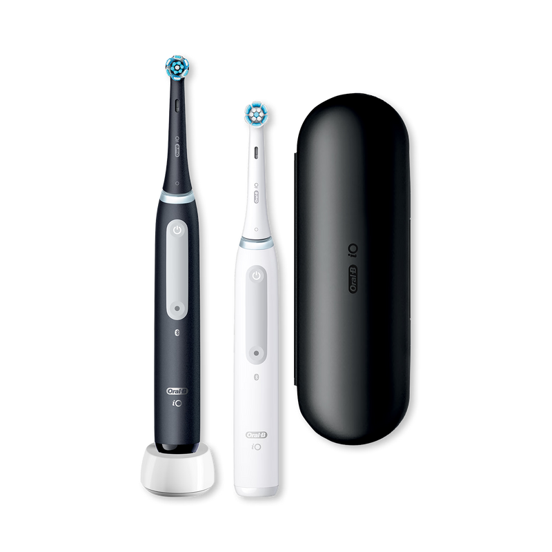 Oral-B iO 4 electric toothbrush Black & White Duo - British product