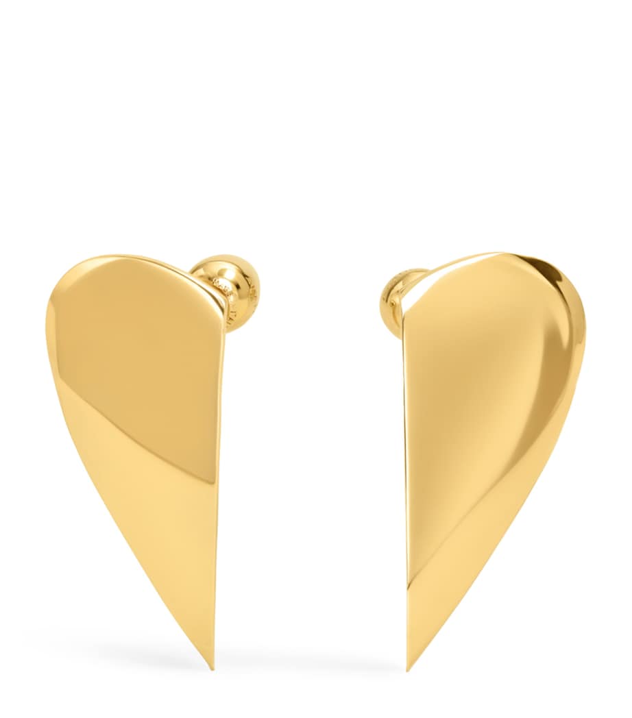 Alaïa Le Coeur Demi earrings brass - British product