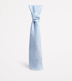 Brioni linen-silk logo scarf with tassels, UK version