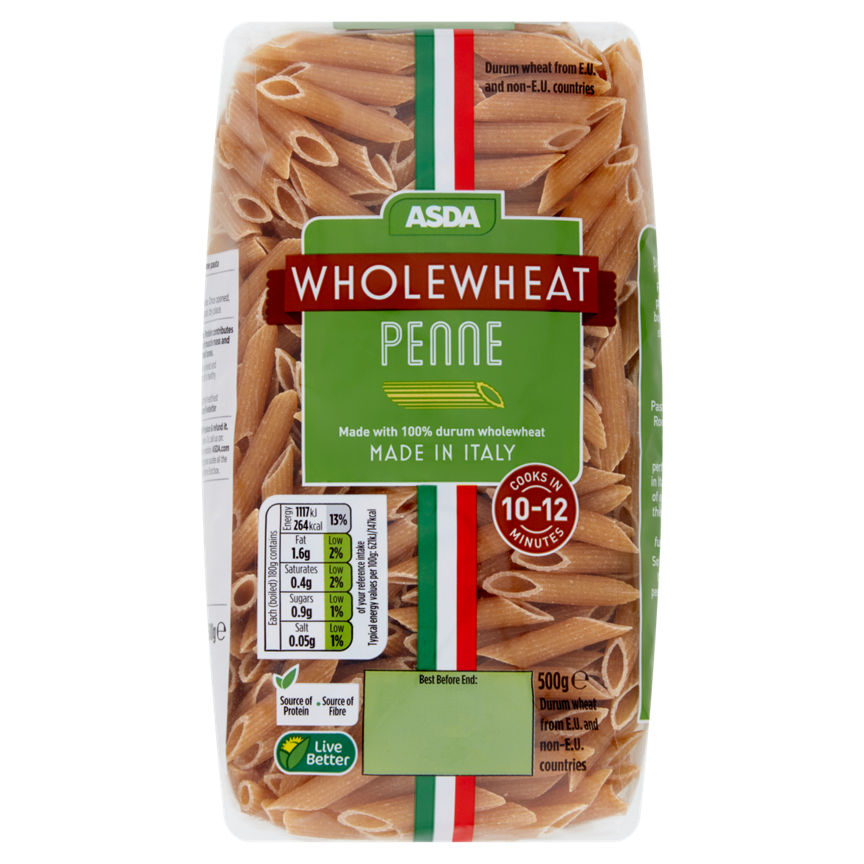 ASDA Wholewheat Penne GOODS ASDA   