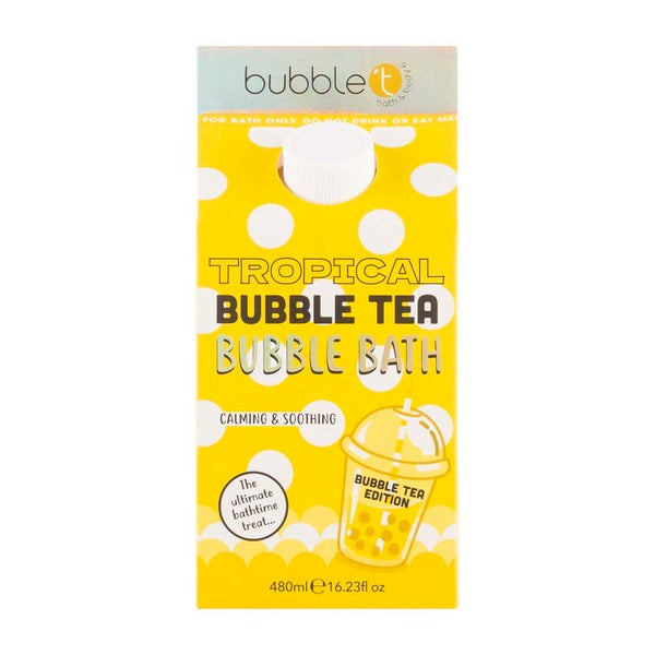 Bubble T Cosmetics tropical bubble tea bath milk 480ml, imported from the UK