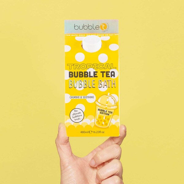 Bubble T Cosmetics tropical bubble tea bath milk 480ml, imported from the UK