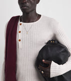 Tom Wood Mined necklace in sterling silver with tourmaline (British brand)