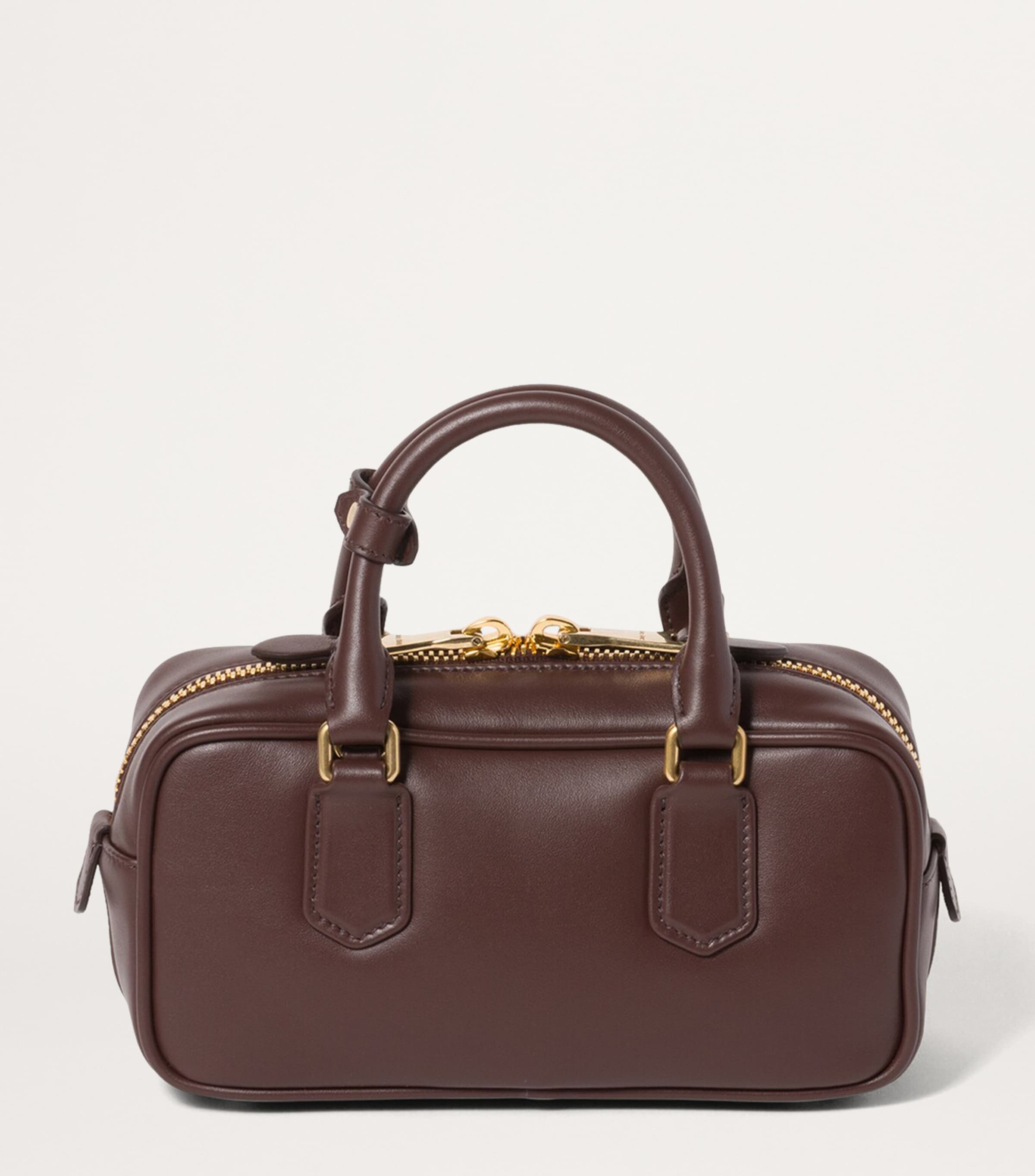 Miu Miu Arcadie top-handle bag calfskin leather, imported from the UK