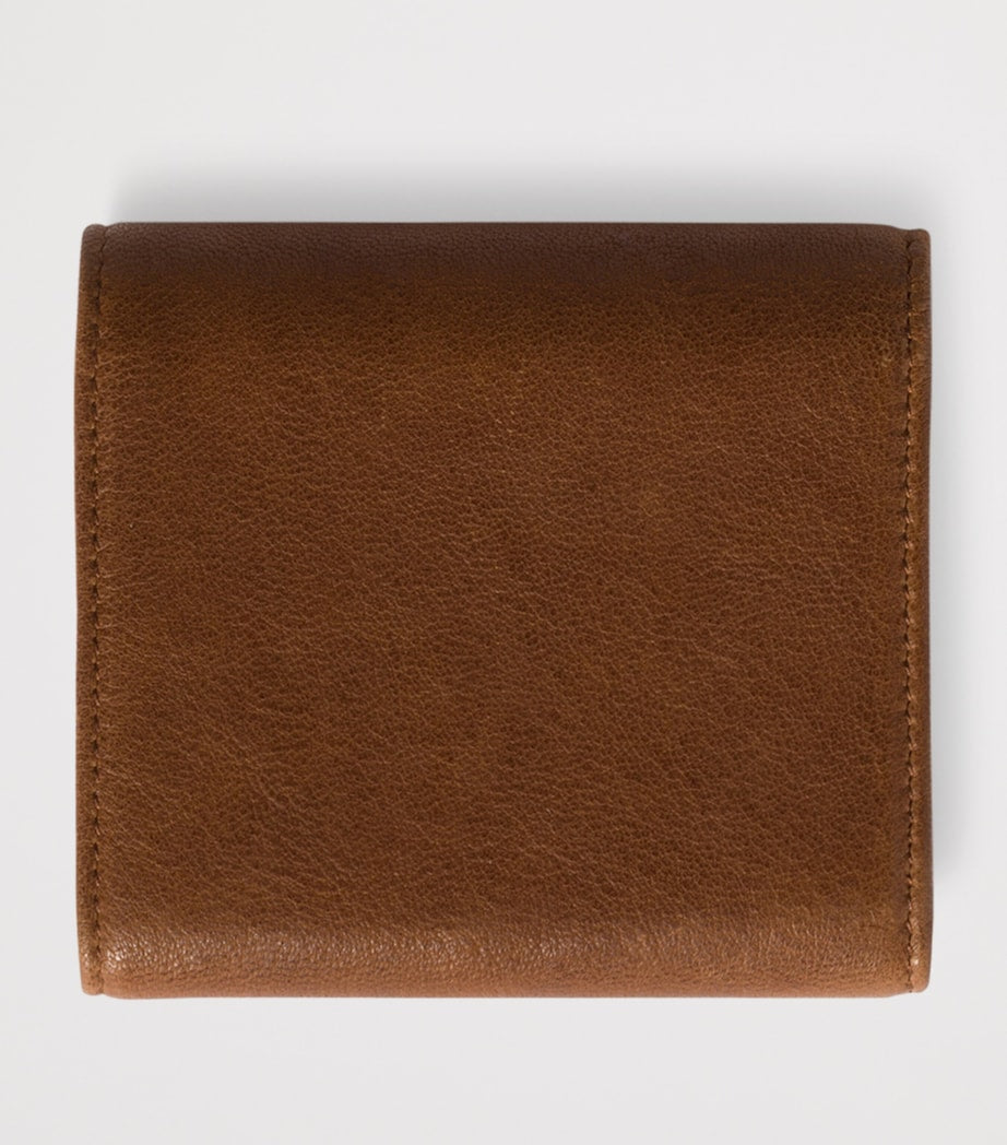 Miu Miu small nappa leather wallet with gold-tone hardware (British brand)