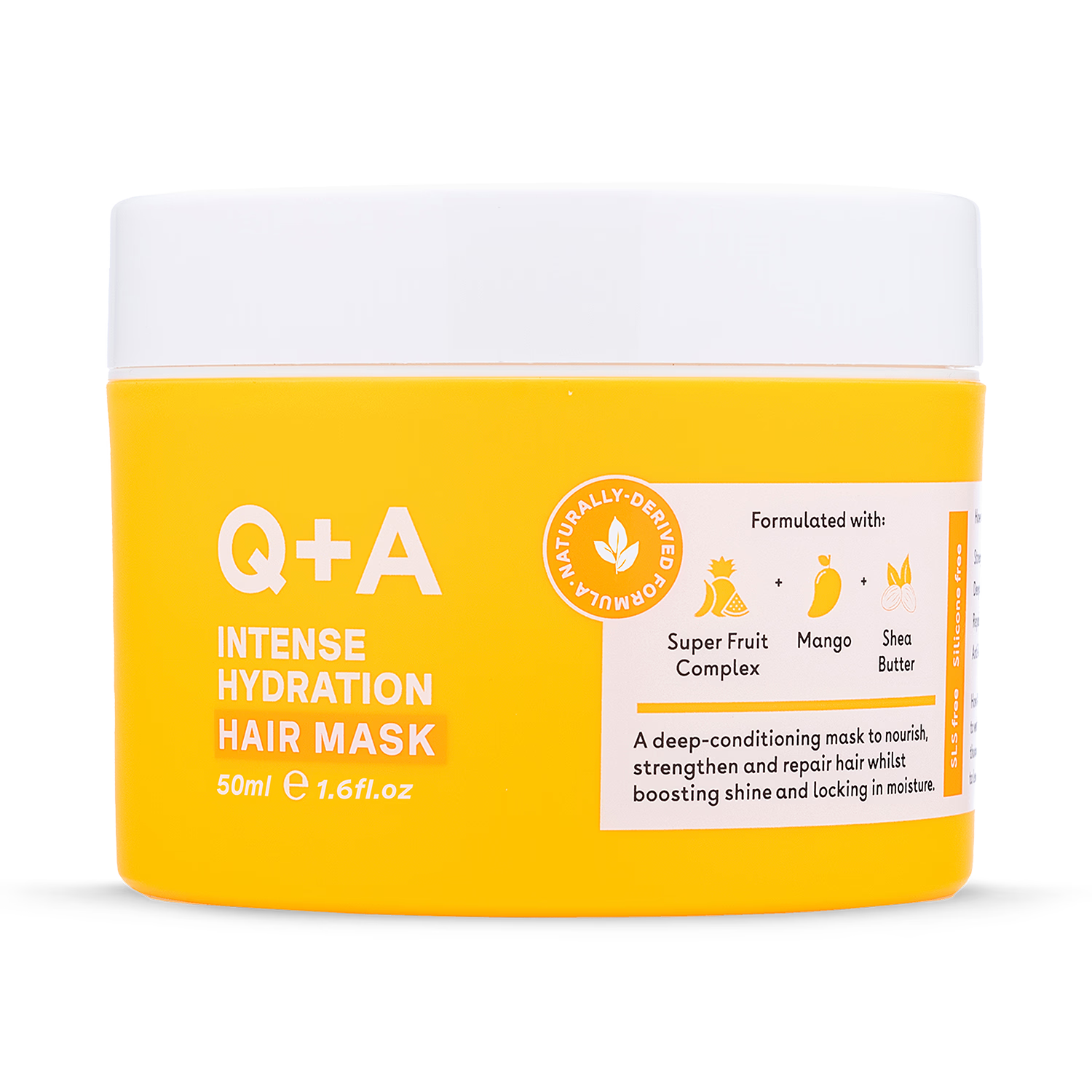 Q+A Intense Hydration Hair Mask 50ml (British brand)