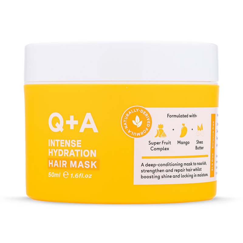 Q+A Intense Hydration Hair Mask 50ml (British brand)