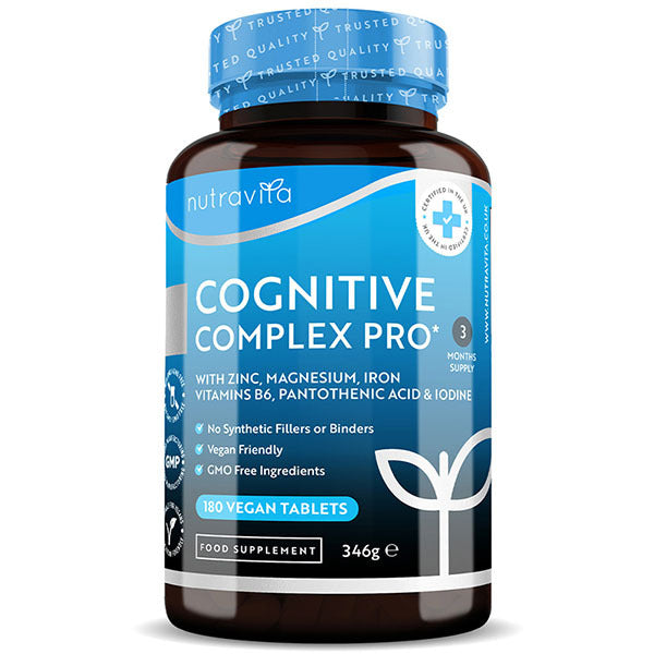 Nutravita Cognitive Complex Pro - 180 Vegan Tablets GOODS Superdrug   