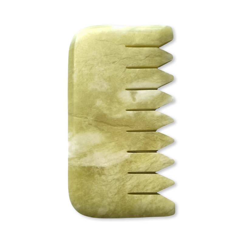 White Lotus jade gua sha comb, imported from the UK