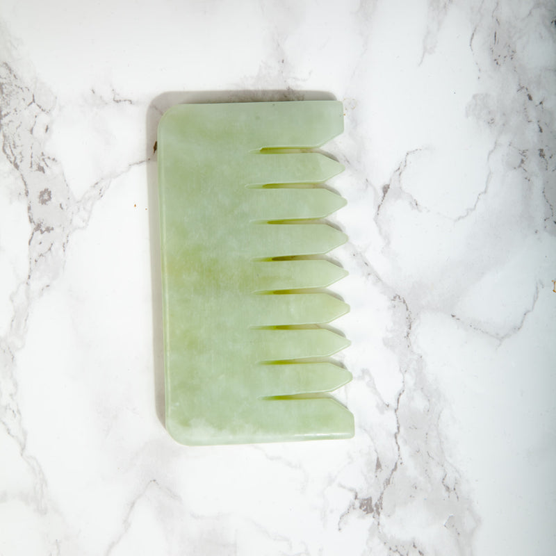 White Lotus jade gua sha comb, imported from the UK
