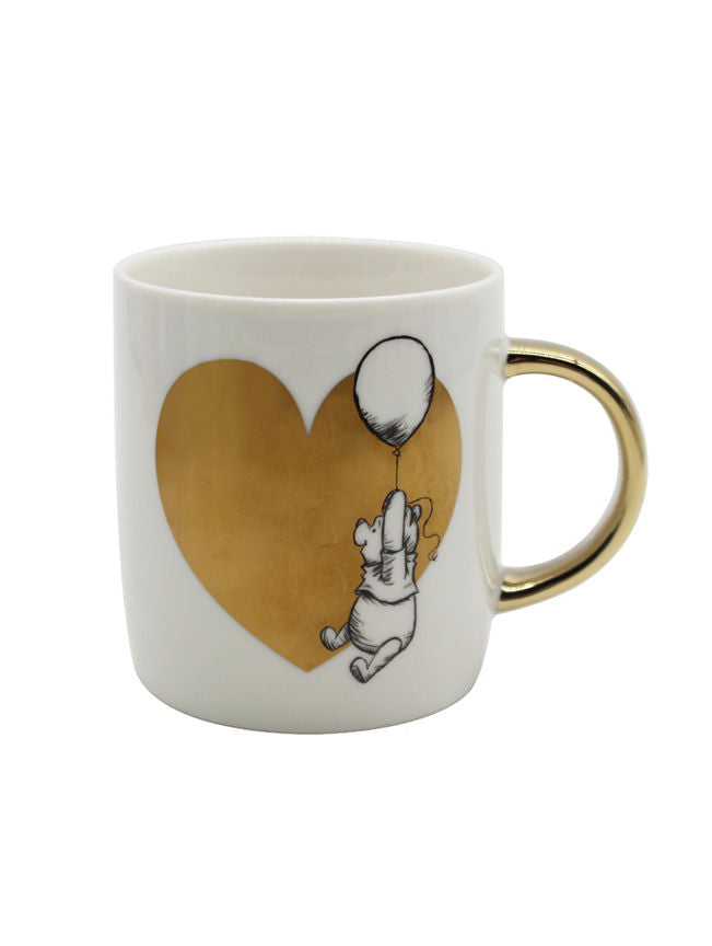 George Home Winnie The Pooh Heart Alphabet Single Mug GOODS ASDA   