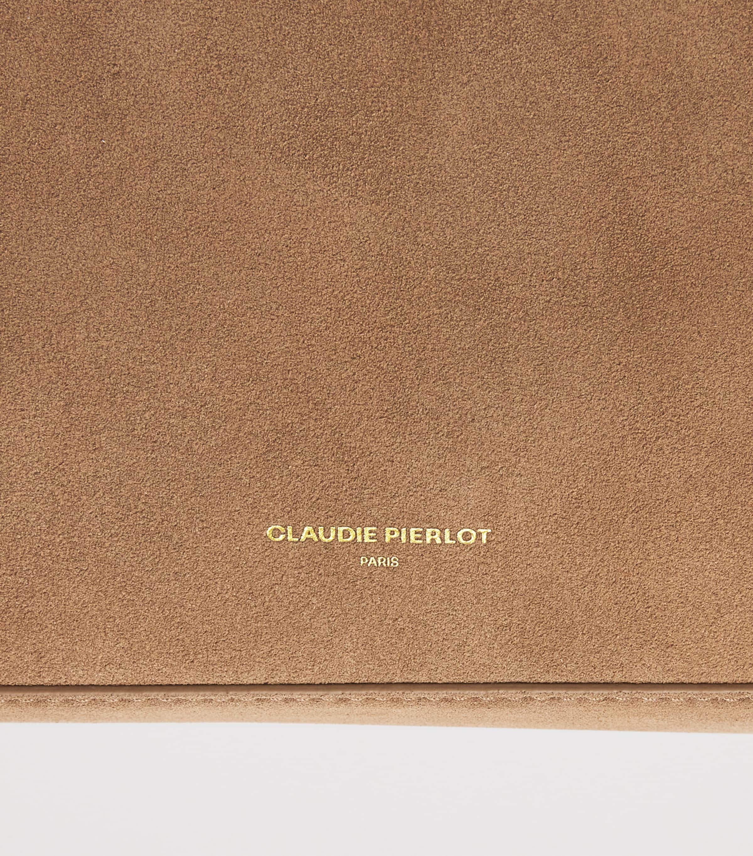 Claudie Pierlot suede shoulder bag H24cm, imported from the UK