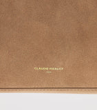 Claudie Pierlot suede shoulder bag H24cm, imported from the UK