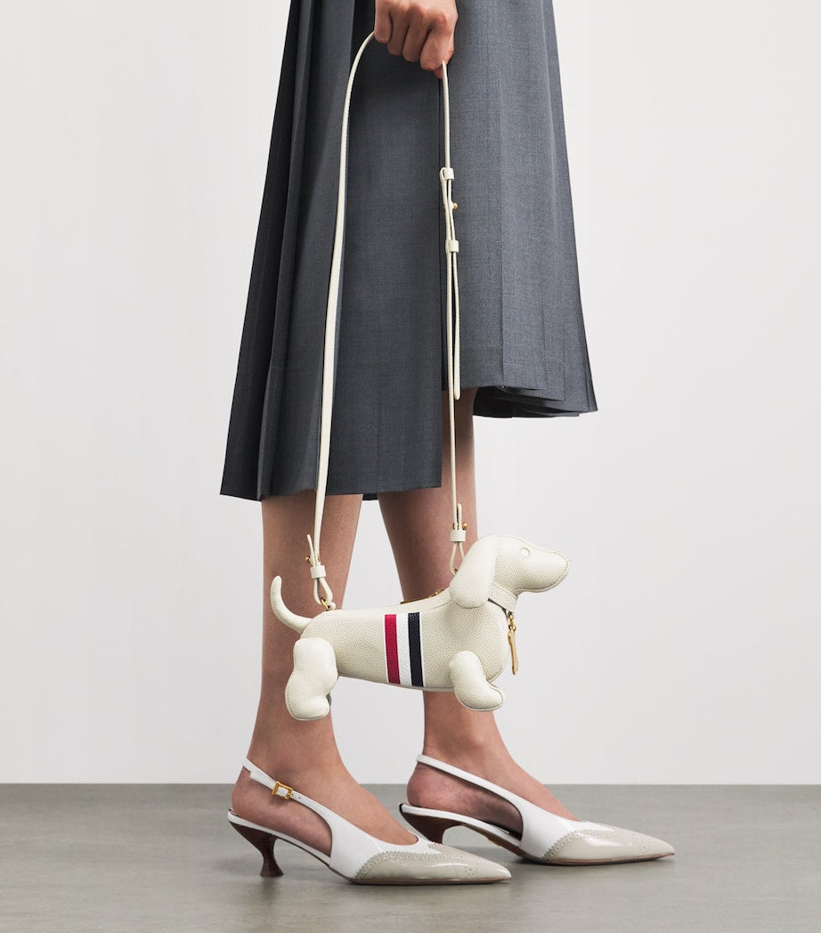 Thom Browne mini leather Hector cross-body bag (British brand)