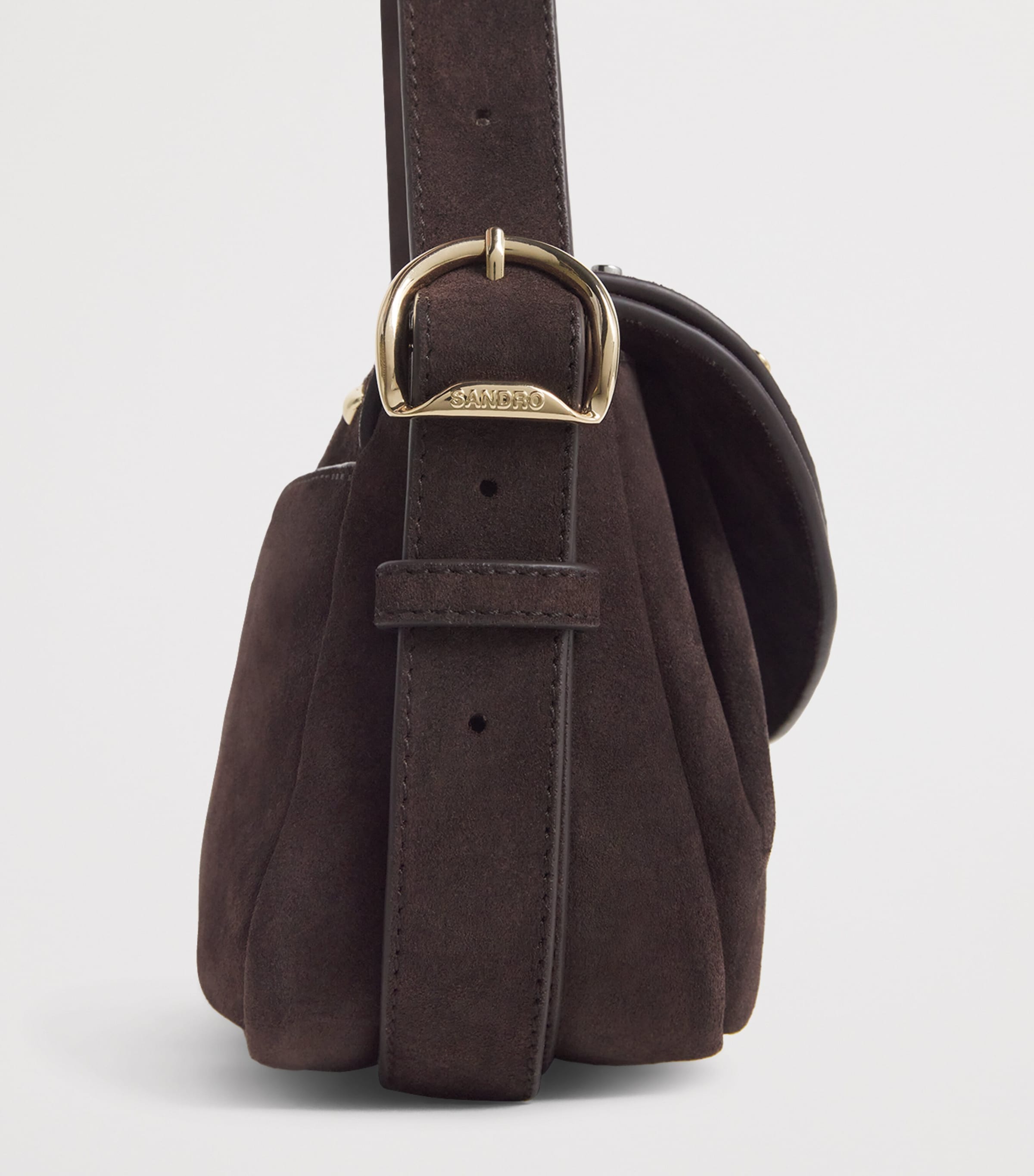 Sandro Paris suede shoulder bag medium (British brand)