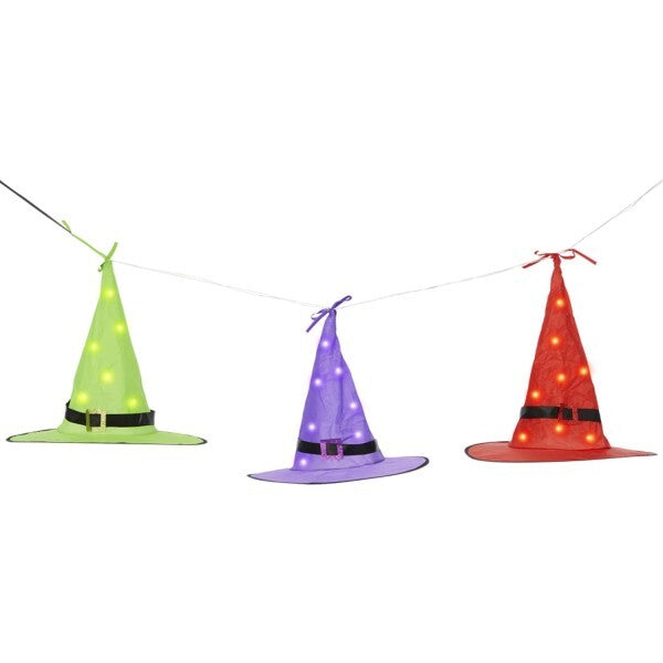 Smiffys LED floating witch hats set of 3 imported from the UK